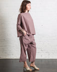 Wide and Short Trousers TC in Mauve by Album Di Famiglia-Album Di Famiglia-Idlewild-Cincinnati