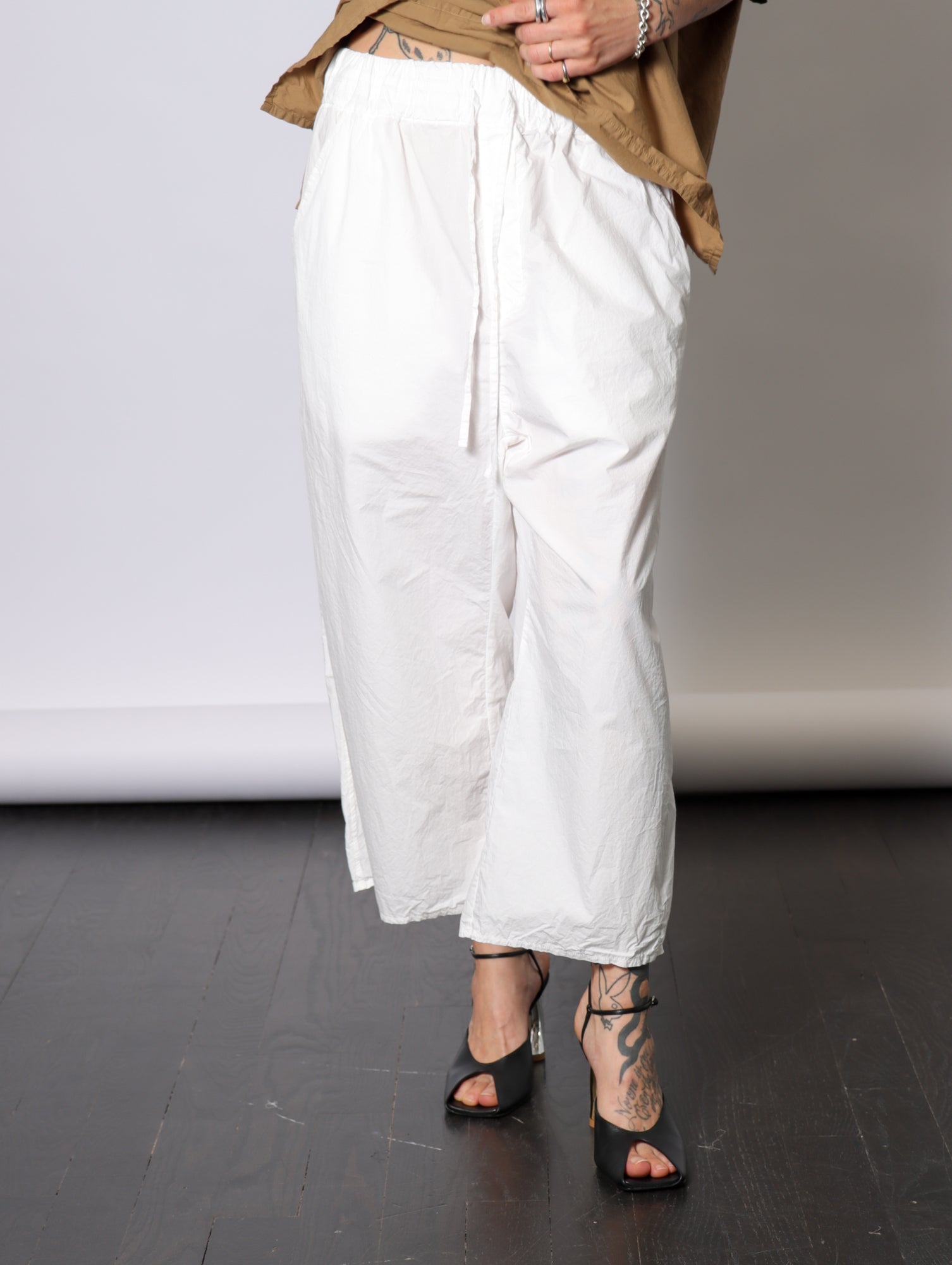 Wide and Short Trousers TC in Milk by Album Di Famiglia-Album Di Famiglia-Idlewild-Cincinnati