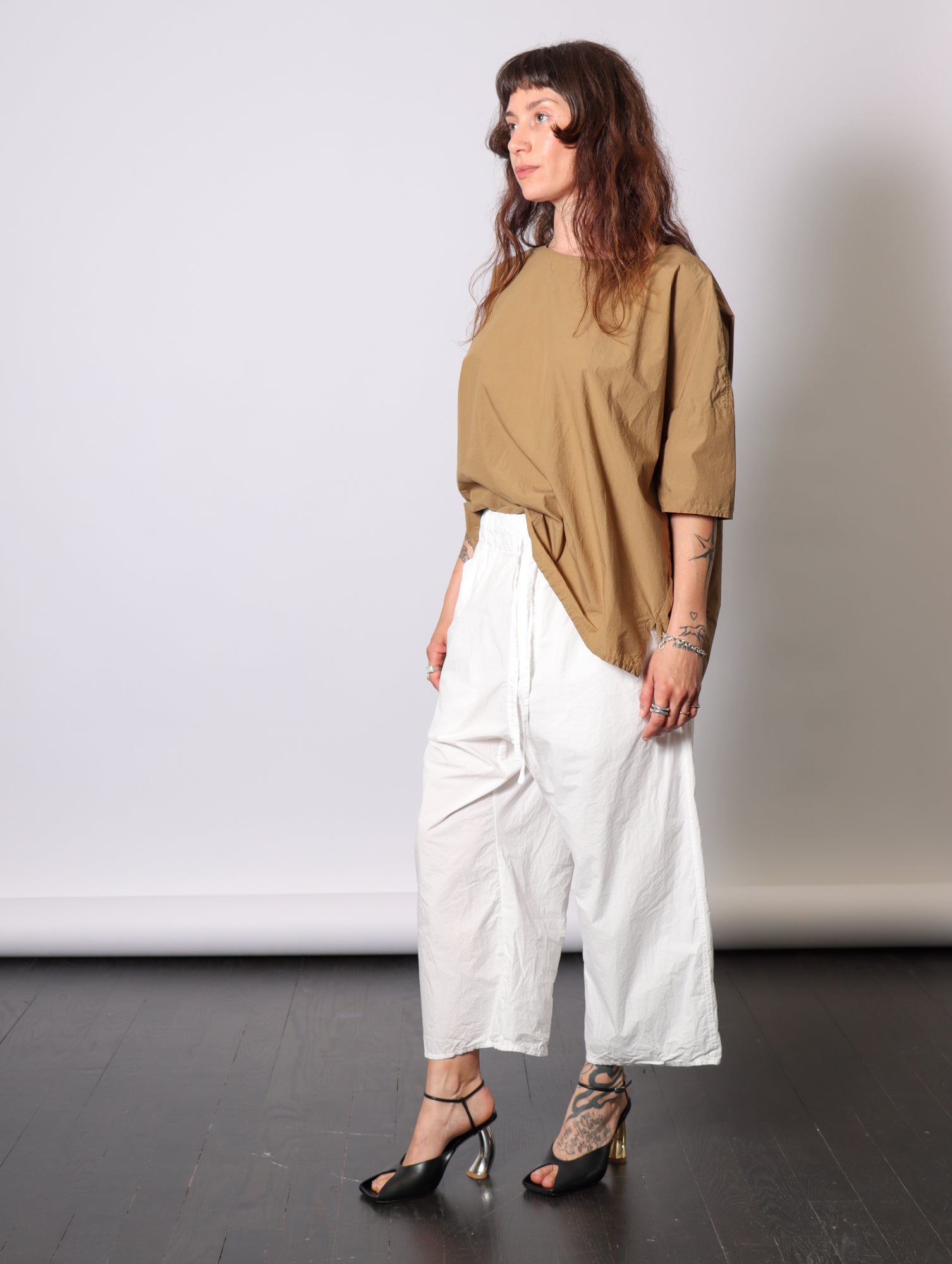 Simple T-Shirt in Gold by Album Di Famiglia-Album Di Famiglia-Idlewild-Cincinnati