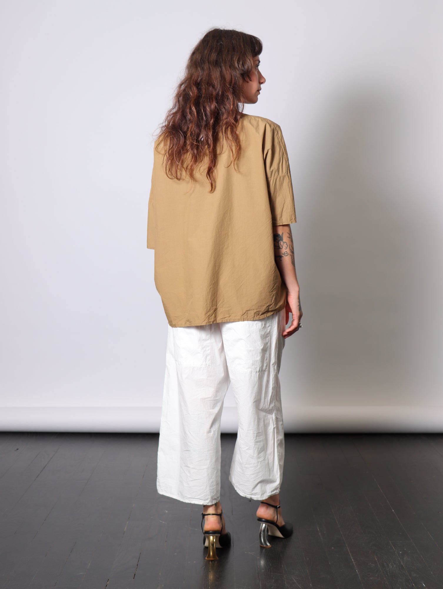 Simple T-Shirt in Gold by Album Di Famiglia-Album Di Famiglia-Idlewild-Cincinnati