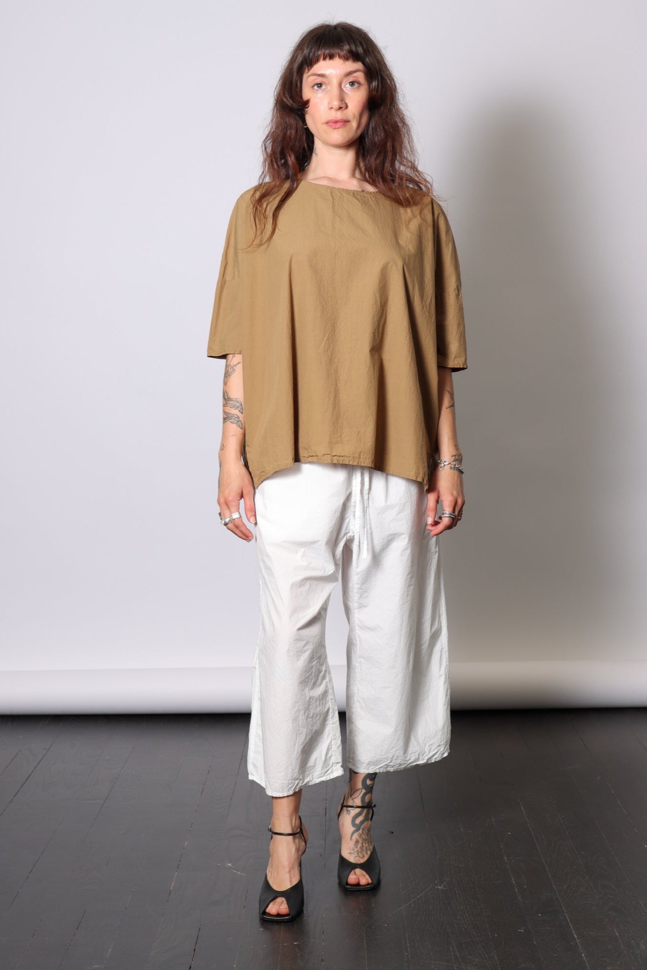 Simple T-Shirt in Gold by Album Di Famiglia-Album Di Famiglia-Idlewild-Cincinnati