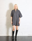 Wool 1/4 Zip Dress Jacket in Dark Gray by MM6 Maison Margiela-MM6-Idlewild-Cincinnati