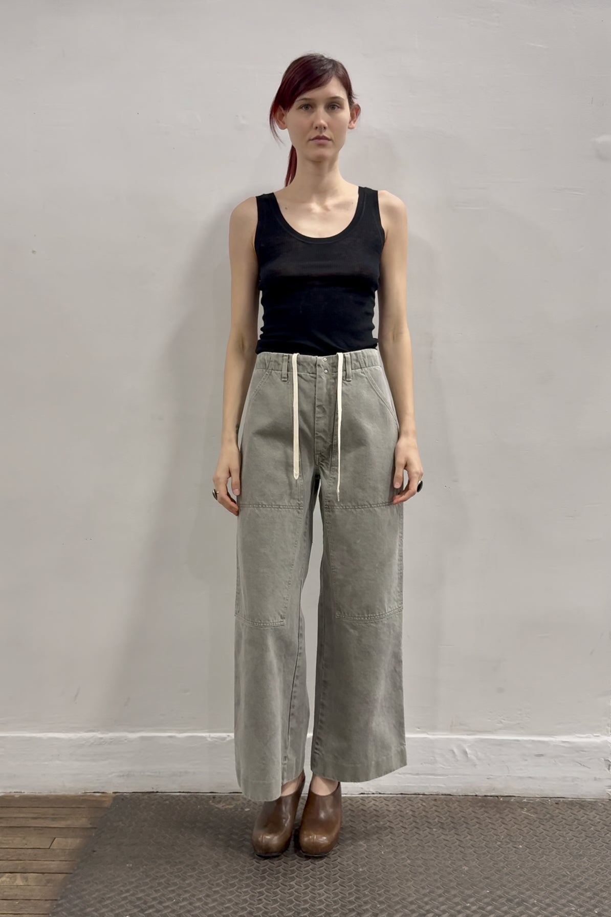 Work Jean Trouser in Grey by Tanaka Denim-Bottoms-TANAKA-Idlewild