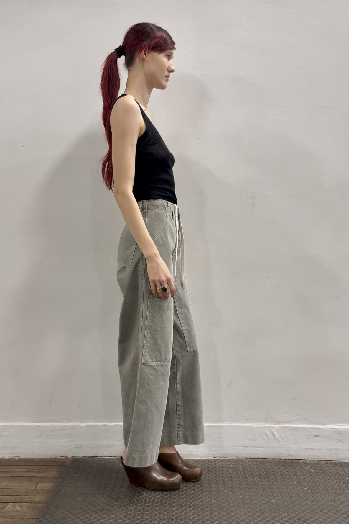 Work Jean Trouser in Grey by Tanaka Denim-Bottoms-TANAKA-Idlewild