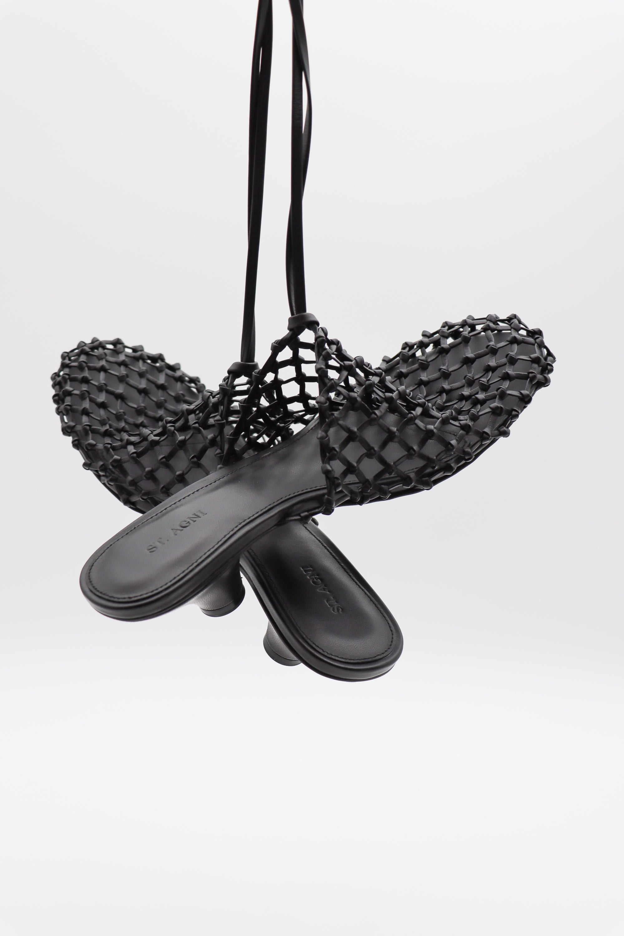 Woven Mule Heel in Black by St Agni-St. Agni-Idlewild-Cincinnati