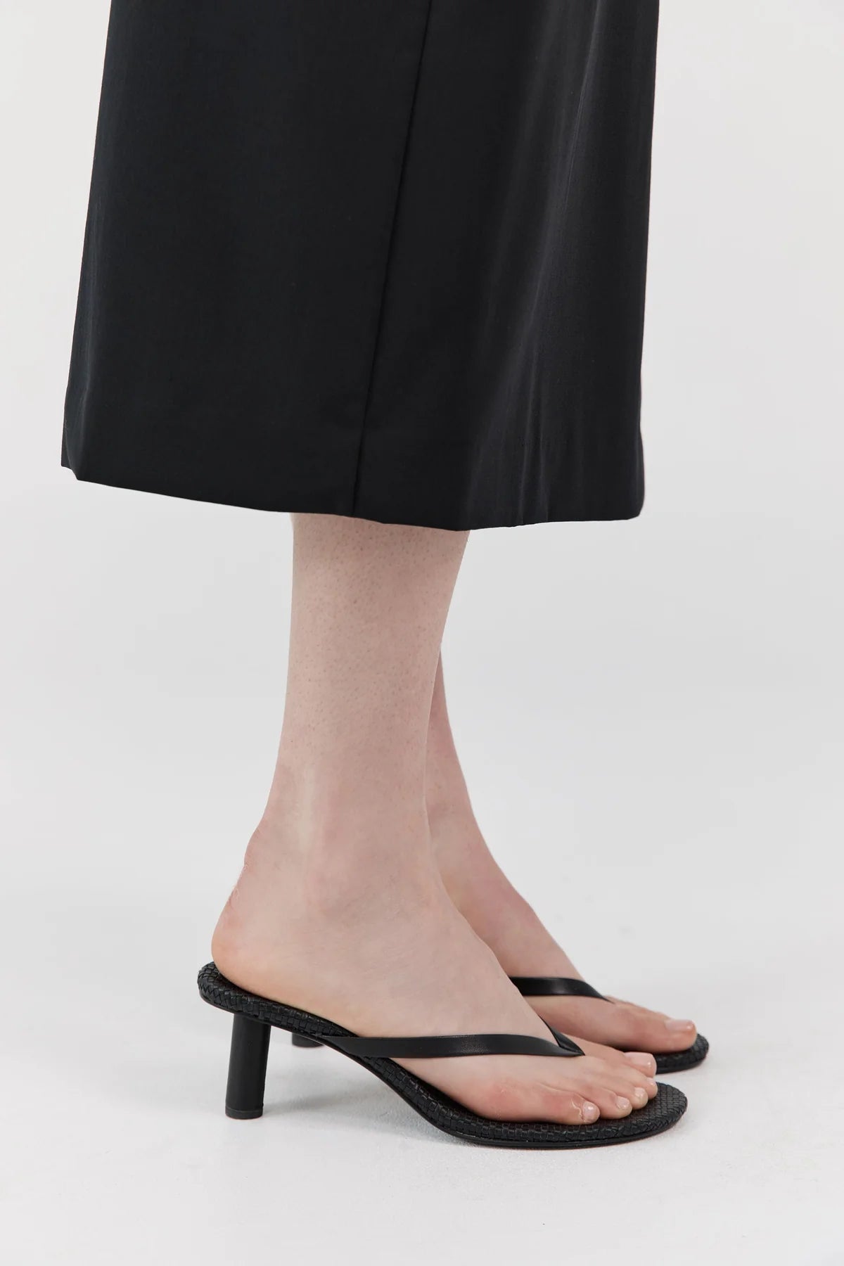 Woven Thong Heel in Black by St Agni-St. Agni-Idlewild-Cincinnati