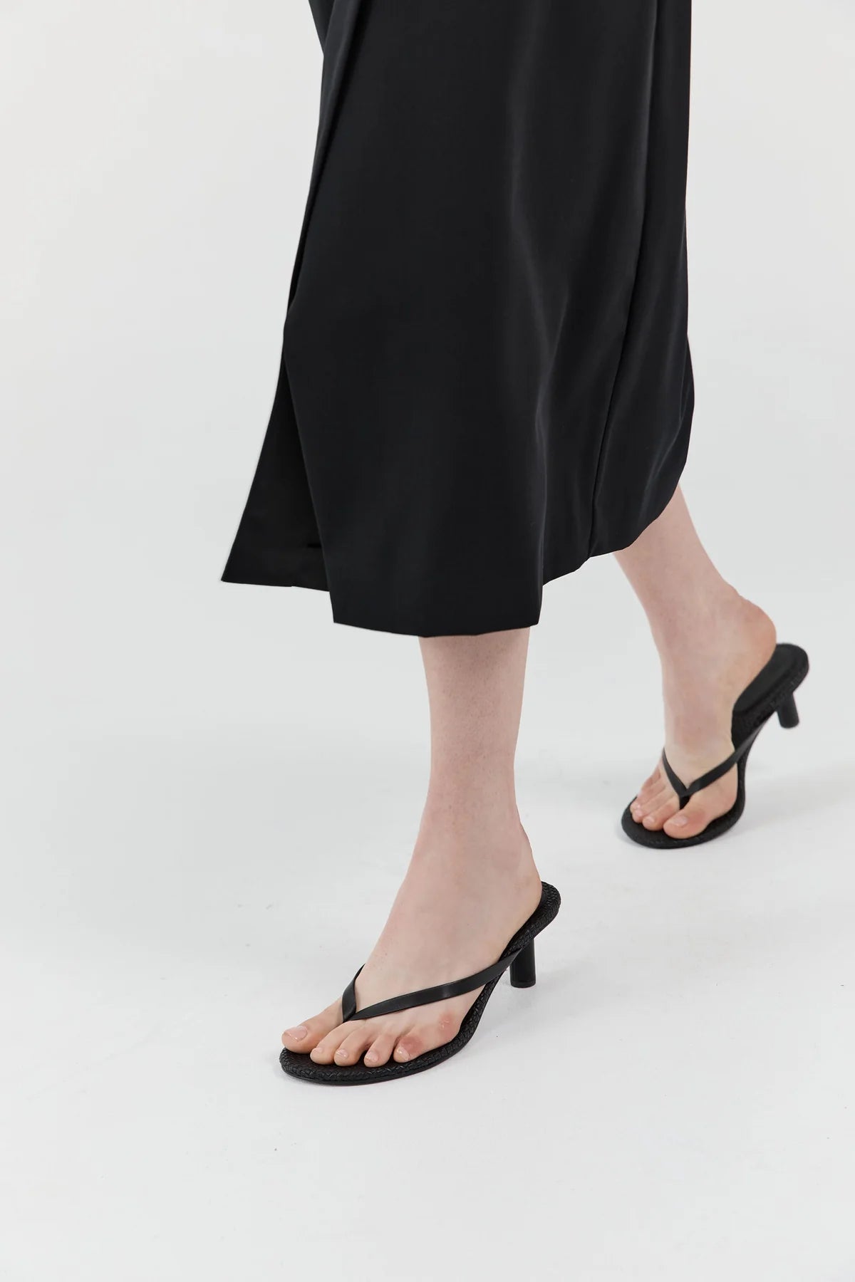Woven Thong Heel in Black by St Agni-St. Agni-Idlewild-Cincinnati