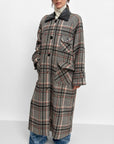 Yuna Check Coat in Retro Red/Black by Rodebjer-Rodebjer-Idlewild-Cincinnati