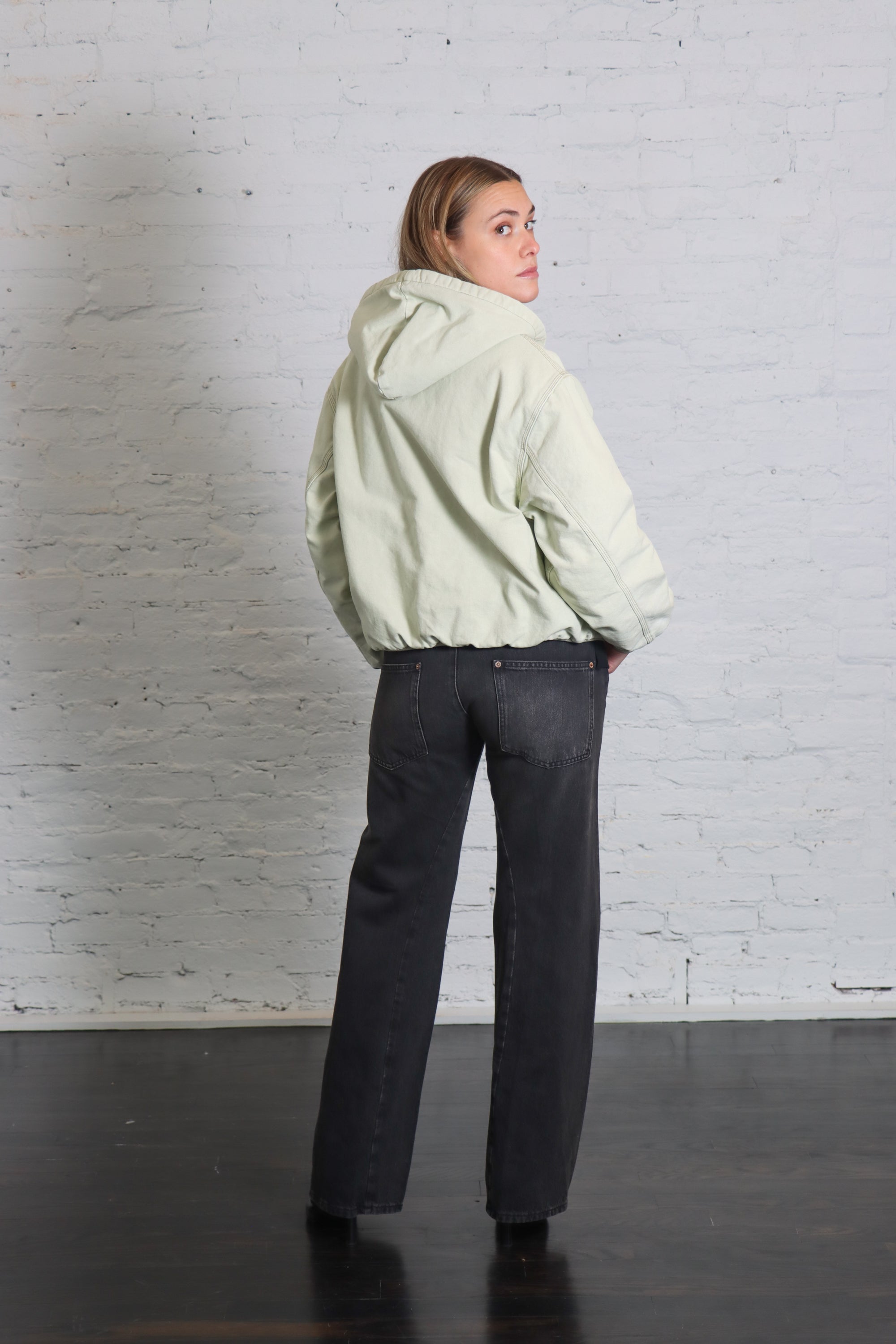 Zip-Up Hoodie in Limestone by 6397-Tops-6397-Idlewild