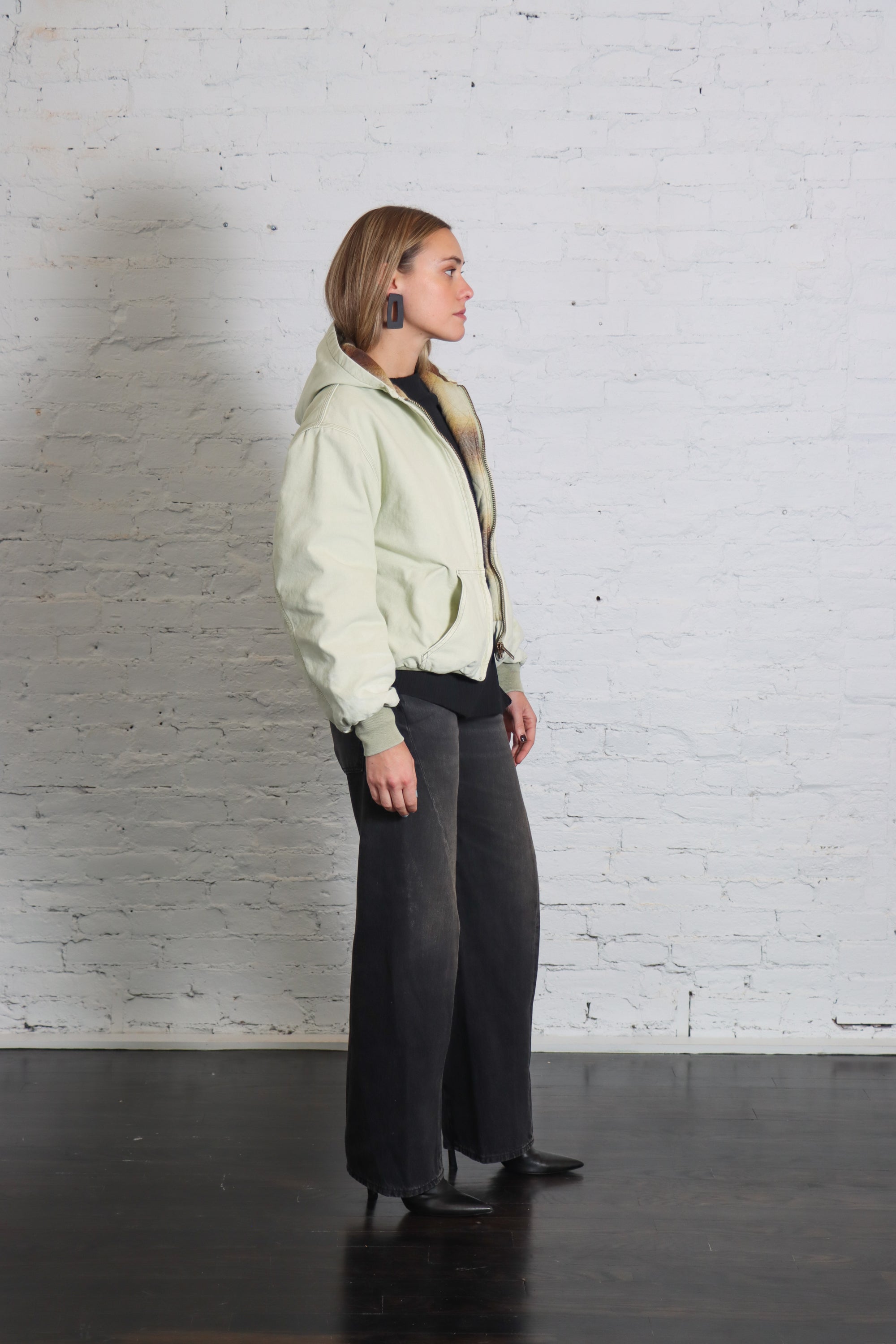 Zip-Up Hoodie in Limestone by 6397-Tops-6397-Idlewild